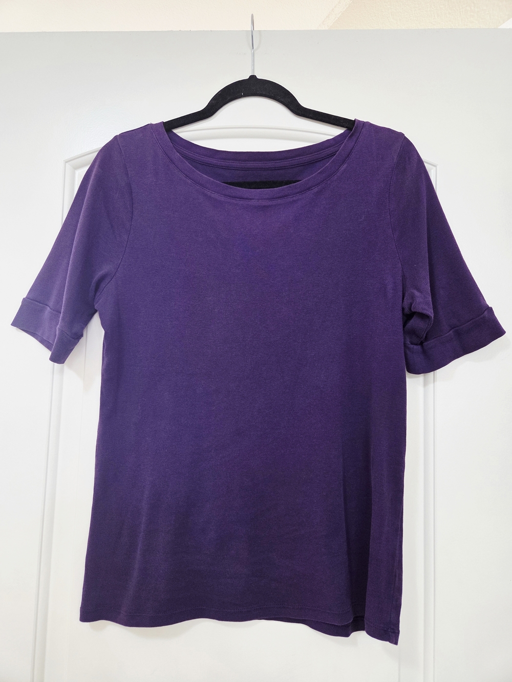 Merona Purple Short Sleeve Crewneck Top